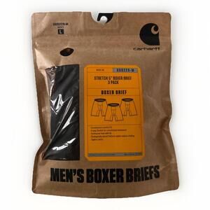 Carhartt Men's UU0229M Stretch 5" Boxer Brief 3-pack Medium Black